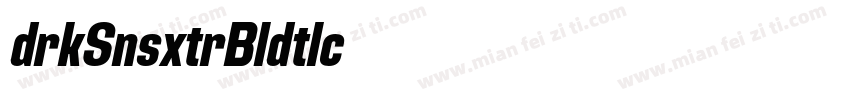 Adirek Sans ExtraBold Italic字体转换